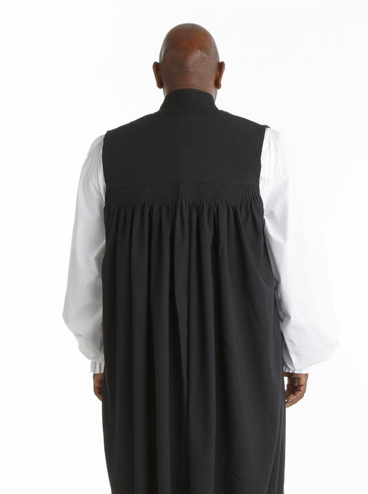 Traditional Clergy Chimere with Fluting - Black