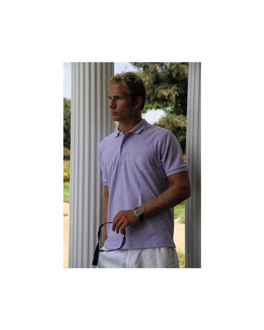Men's Made In The South NC Cotton Polo Shirt - Lavender