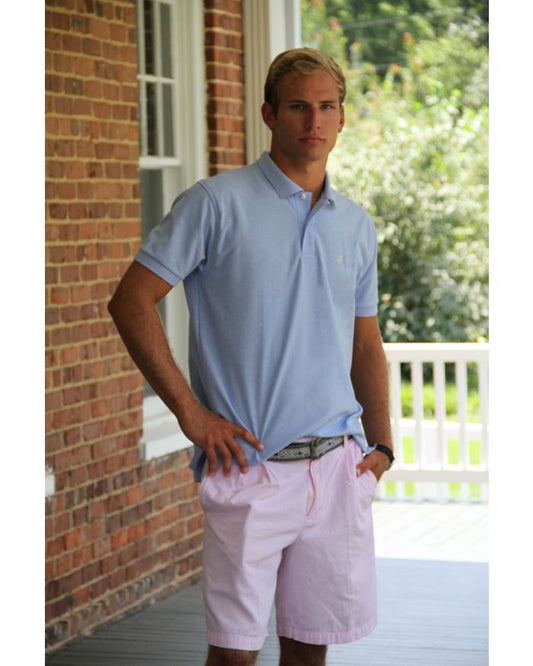 Men's Made In The South NC Cotton Polo Shirt - Carolina Blue
