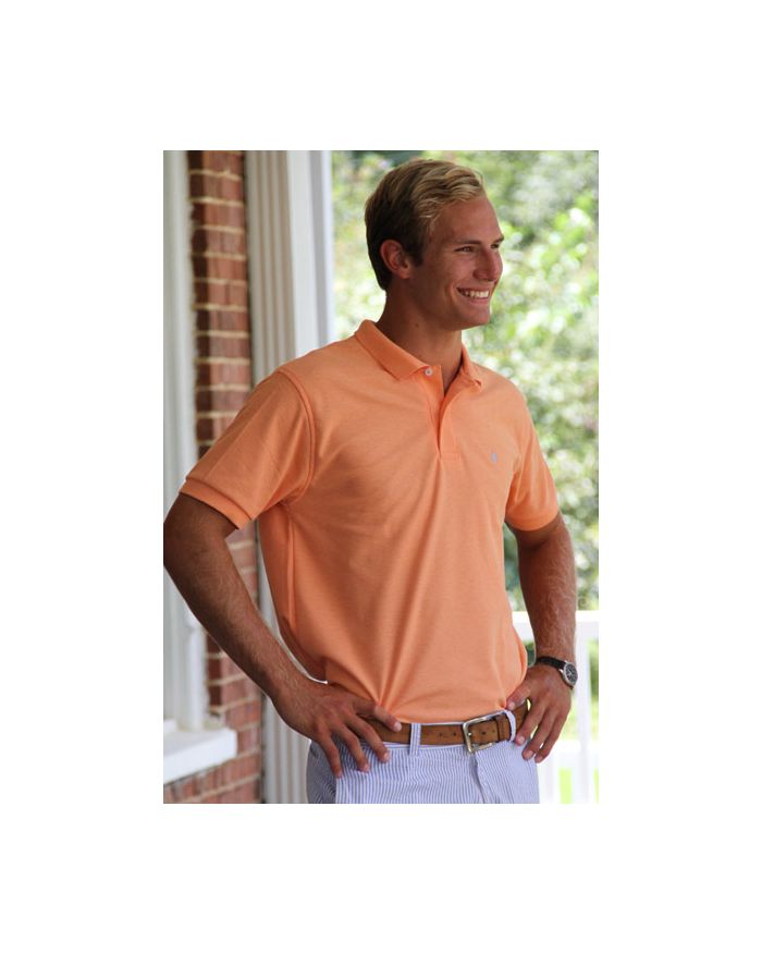Men's Made In The South NC Cotton Polo Shirt - Melon