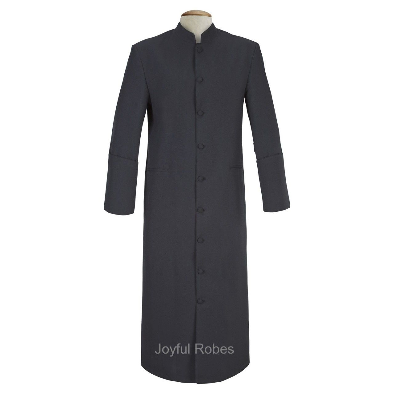 101 M. Men's Pastor/Clergy Robe Solid Black