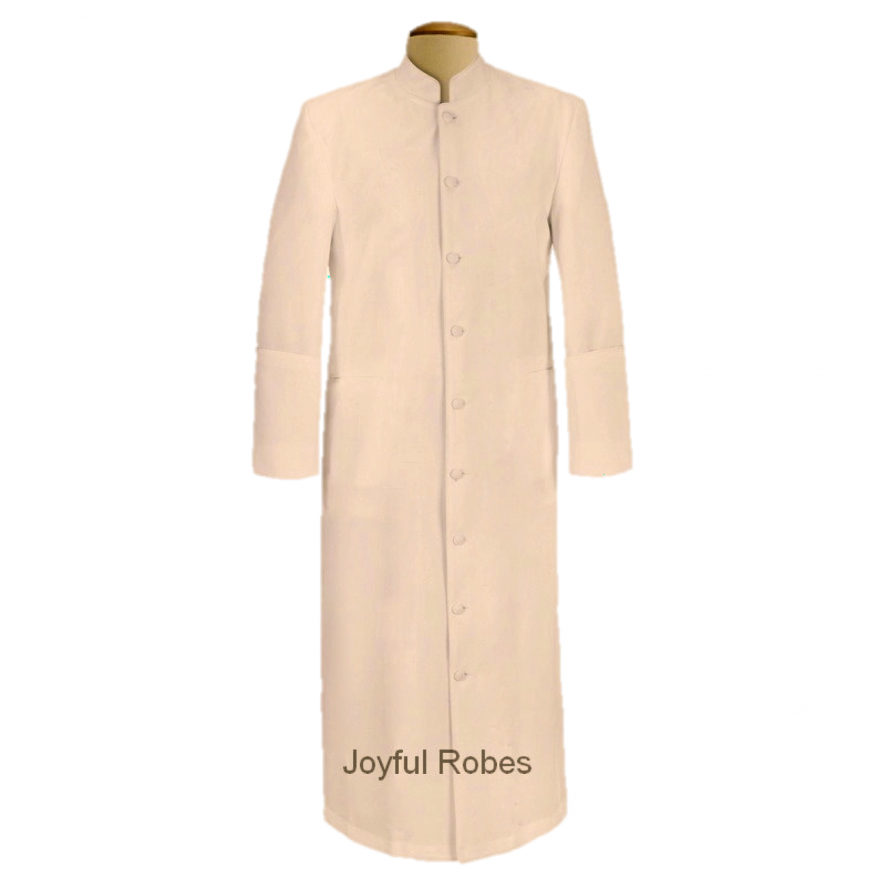 103 M. Men's Pastor/Clergy Robe Solid Creme