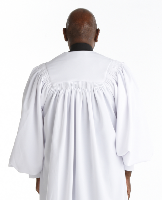 Men's & Women's Clergy Robe - White/Red