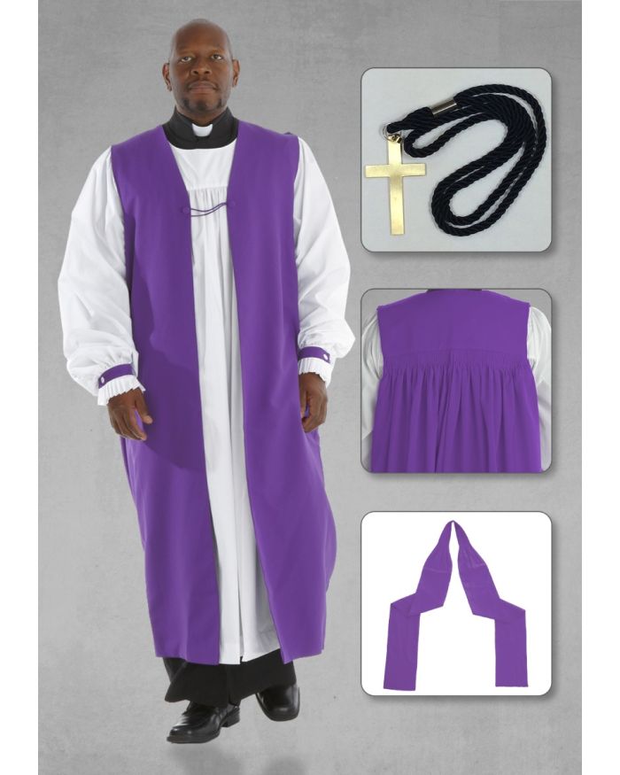 Bishop's Chimere & Rochet Attire Package - Purple