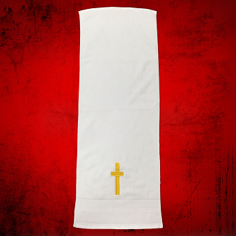 Clergy Towel in Purple with Gold