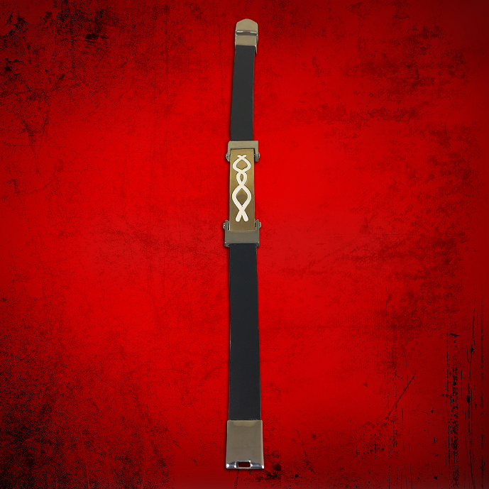 Cross Bracelet Black in Two Tone Religious