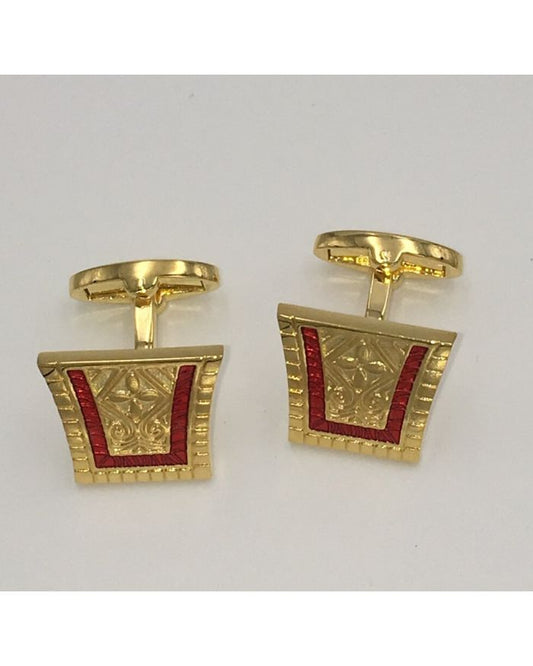 King of the Nile Style Cufflinks - Perfect Red