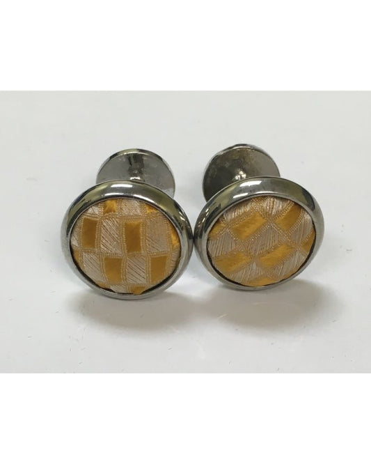Exquisite Fabric Cufflinks - Gold