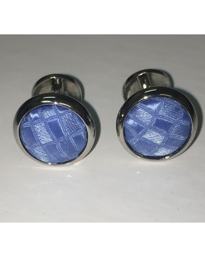2 Pc. Exquisite Fabric Cufflinks - Blue