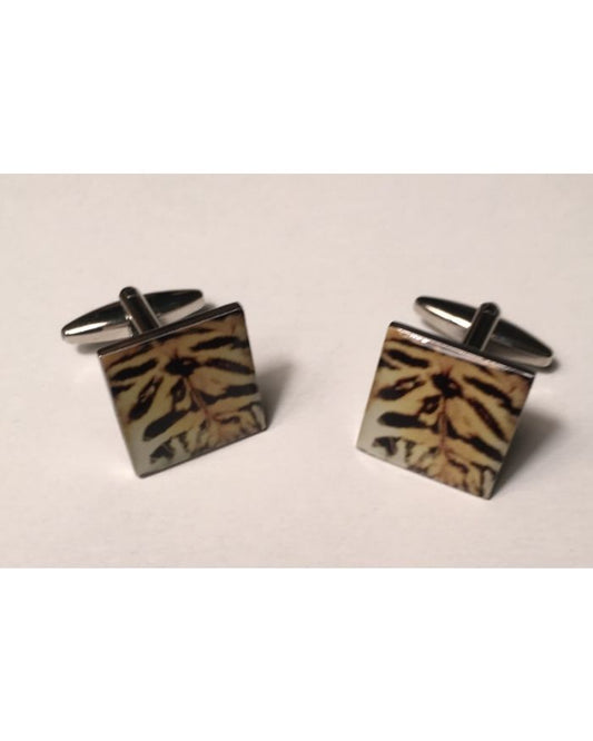 Exotic Tiger Print Design Cufflinks