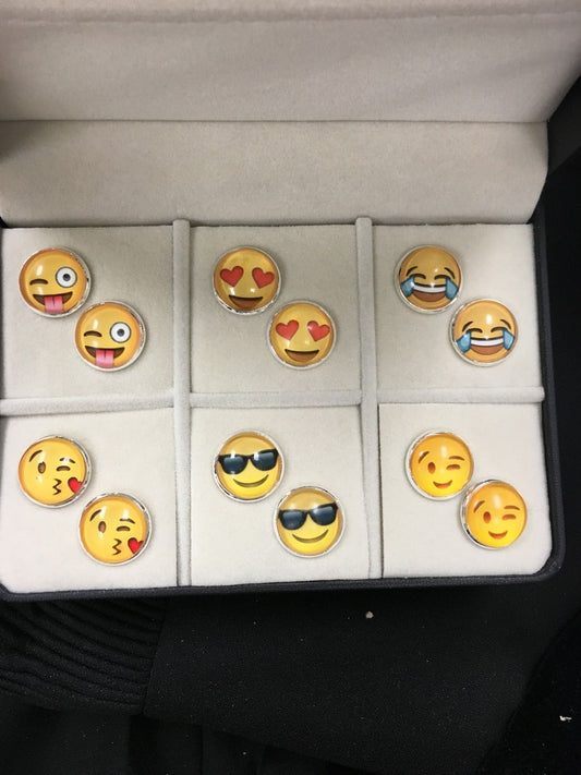 The Happy Box 6 Different Pairs of Cufflinks and 2 Tie Bars