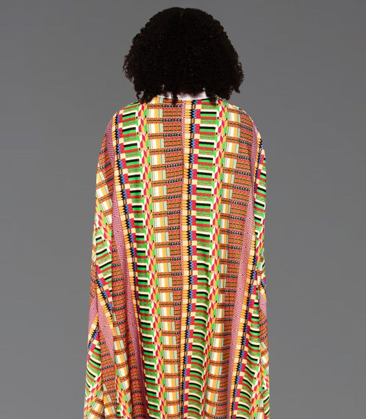 Women's Clergy Dress - White with Modern Kwangali CAPE