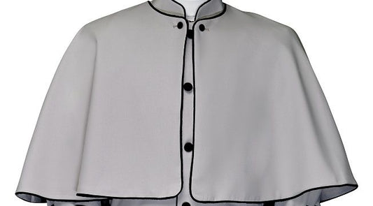 Women's Clergy/Pastor Robe Silver/Black Trim