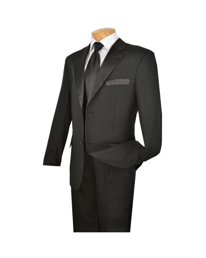 Men's 2-Button Tuxedo Black