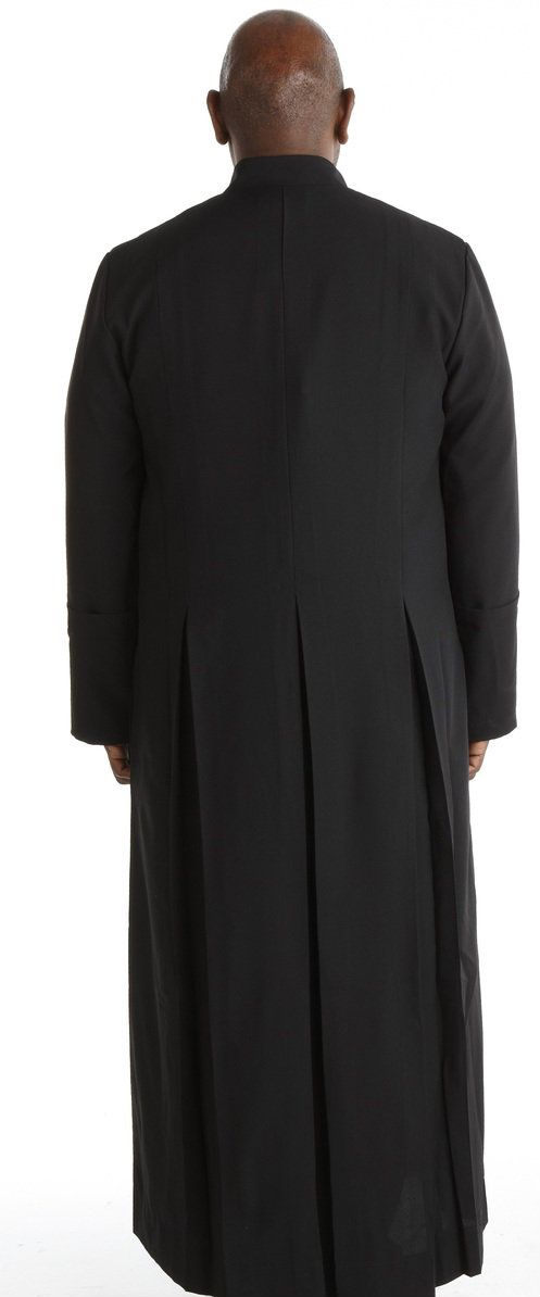 195 M. Men's Double-Breast Anglican Black Cassock