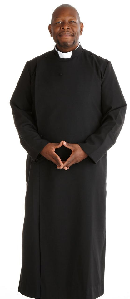 195 M. Men's Double-Breast Anglican Black Cassock