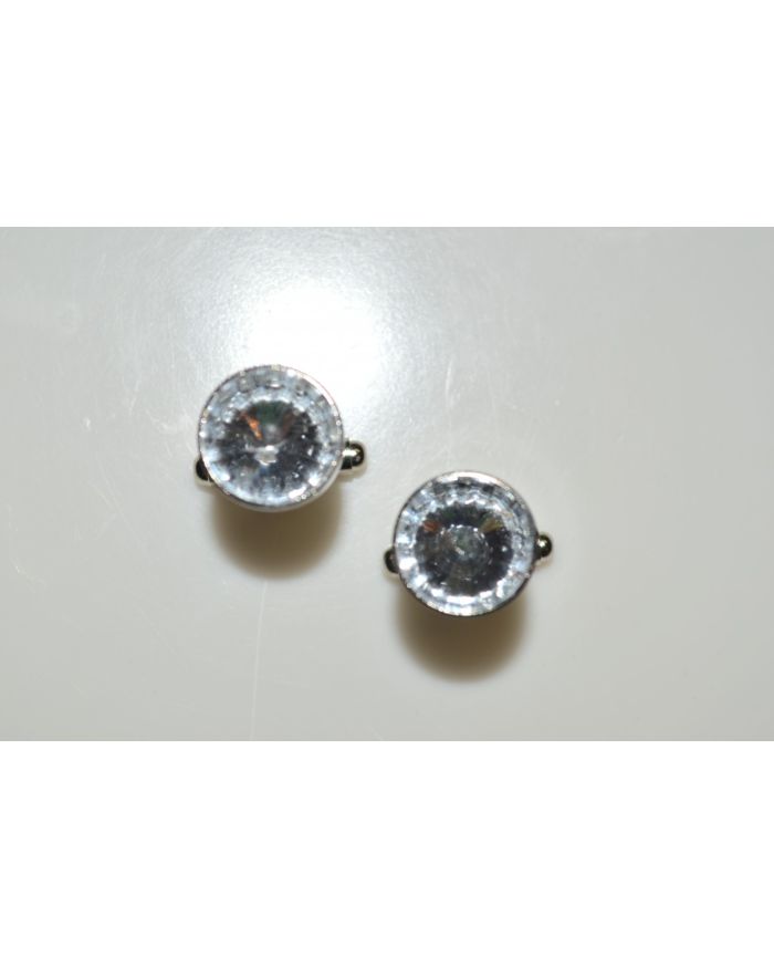*2 Pc. Gracious Stone Cufflinks - White