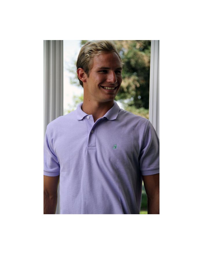 Men's Made In The South NC Cotton Polo Shirt - Lavender