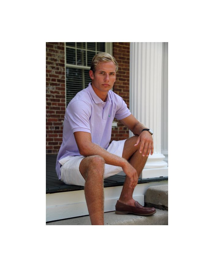 Men's Made In The South NC Cotton Polo Shirt - Lavender