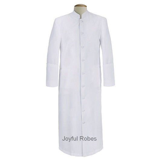 102 M. Men's Clergy/Pastor Robe - Solid White