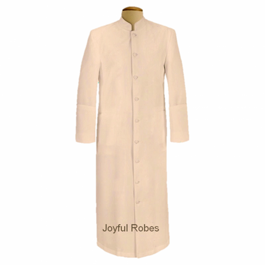 103 M. Men's Pastor/Clergy Robe Solid Creme