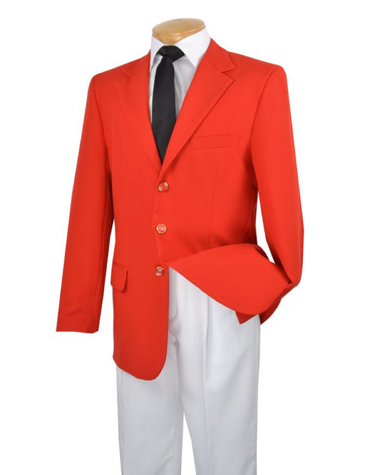 Men's Italian-Style Sportcoat Blazer - Red