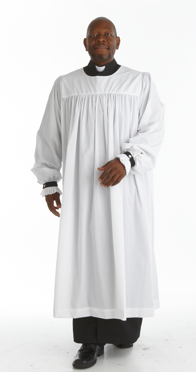 Anglican Premium Tailored Clergy Rochet - White