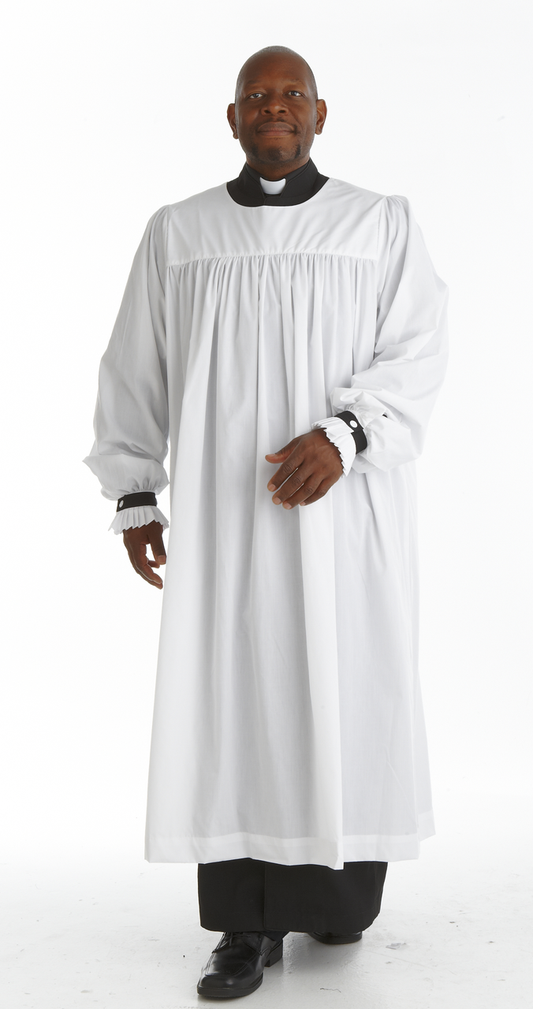 Anglican Premium Tailored Clergy Rochet - White