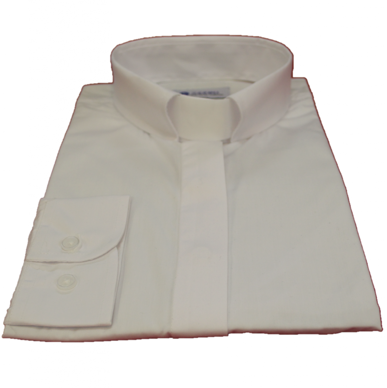 503. Women's Long-Sleeve Tab Collar Clergy Shirt - White
