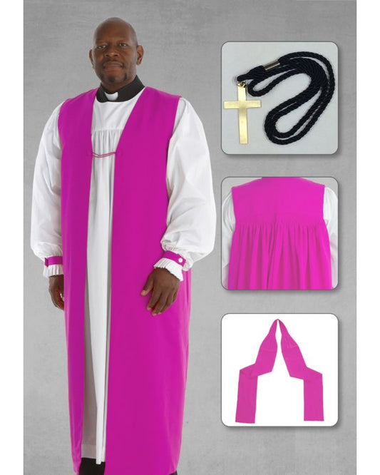 Chimere & Clergy Rochet Attire Package - Fuchsia
