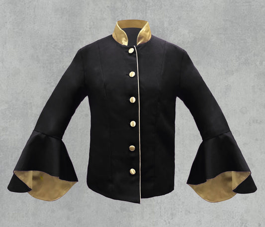 Women's Clergy Jacket Black/Gold