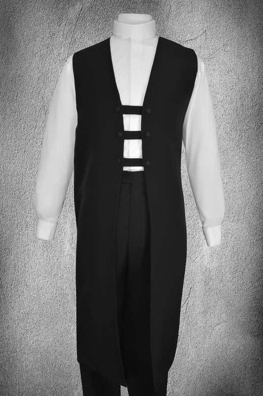 Ministerial Full Collar Vesture Set Black/White