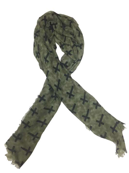 Printed Scarf with Multi-Cross ($15 Value)