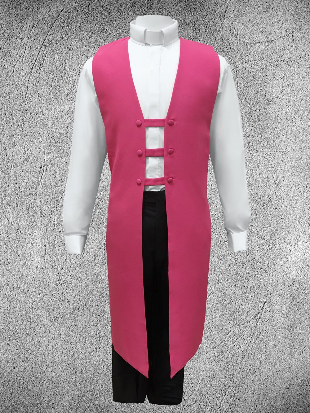 Ministerial Vesture Set Fuchsia/White