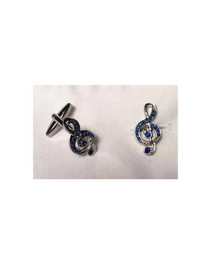 2 Pc. Musical Praise Notes with Royal Stone Cufflinks