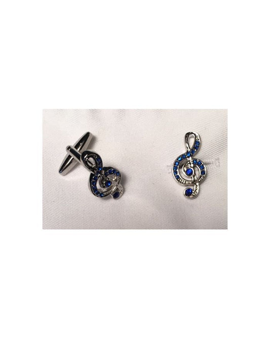 2 Pc. Musical Praise Notes with Royal Stone Cufflinks