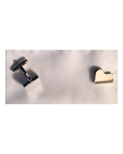2 Pc. Musically Gifted Grand Piano Keyboard Cufflinks