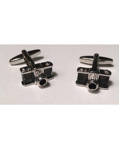 2 Pc. Lights, Camera, Action Photographer Imagery Hobby Cufflinks
