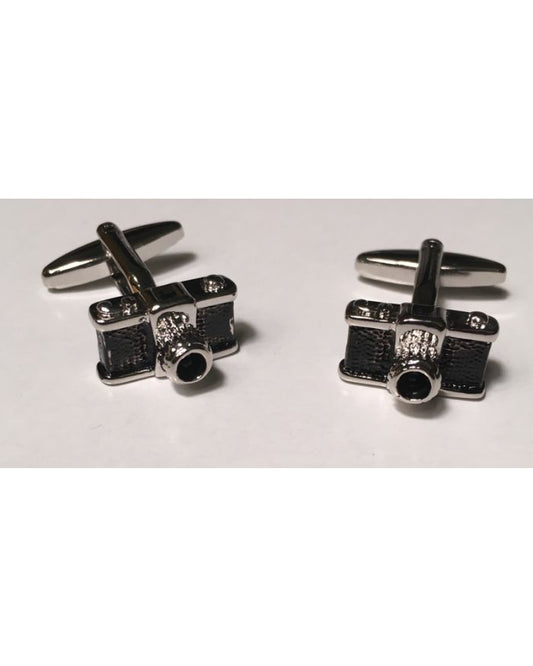 2 Pc. Lights, Camera, Action Photographer Imagery Hobby Cufflinks