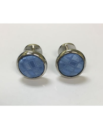 2 Pc. Exquisite Fabric Cufflinks - Blue