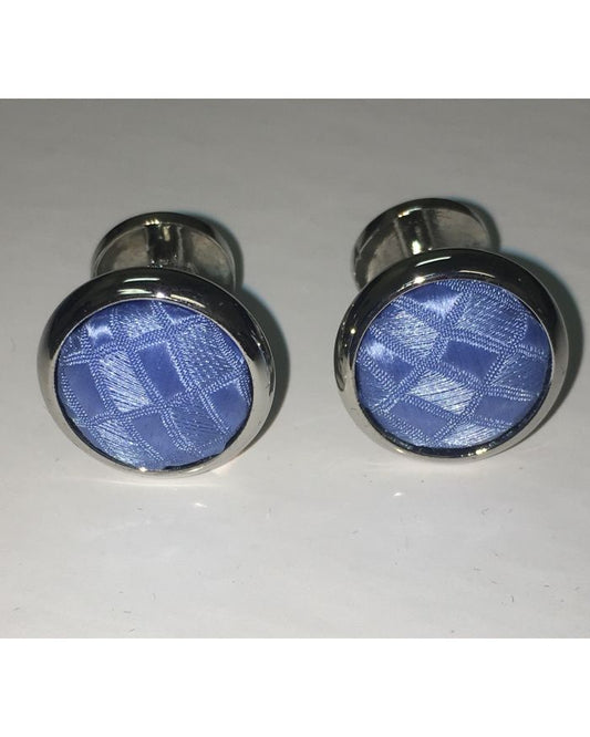 2 Pc. Exquisite Fabric Cufflinks - Blue