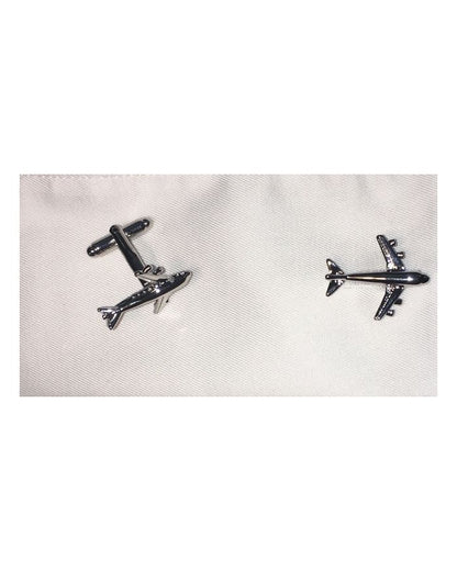 2 Pc. Transportation Airplane Traveling Dreams Cufflinks