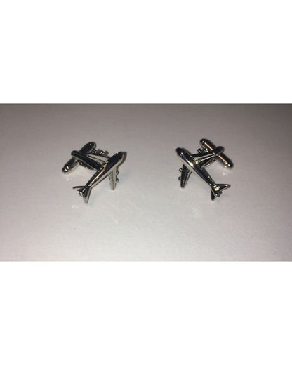 2 Pc. Transportation Airplane Traveling Dreams Cufflinks