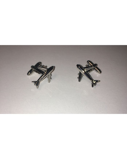 2 Pc. Transportation Airplane Traveling Dreams Cufflinks