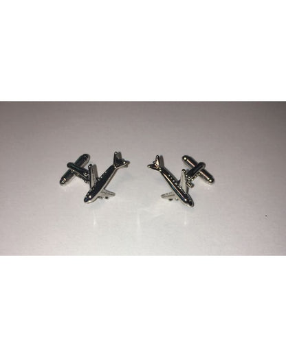 2 Pc. Transportation Airplane Traveling Dreams Cufflinks
