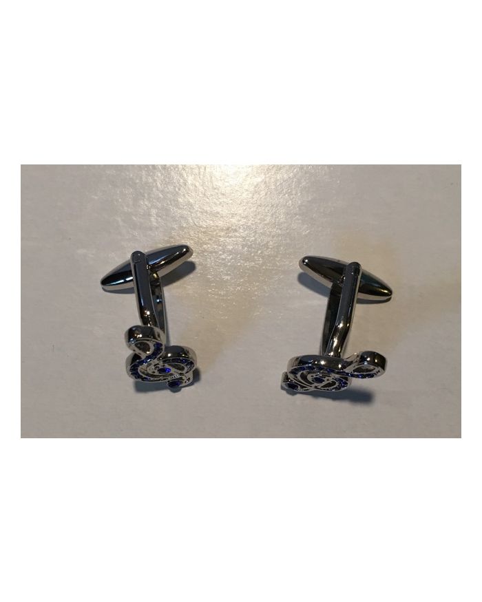 2 Pc. Musical Praise Notes with Royal Stone Cufflinks