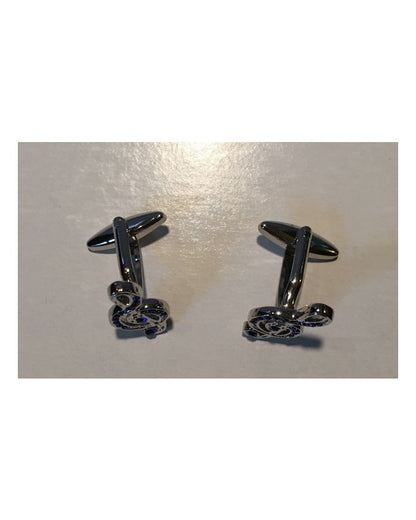 2 Pc. Musical Praise Notes with Royal Stone Cufflinks