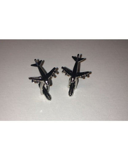 2 Pc. Transportation Airplane Traveling Dreams Cufflinks