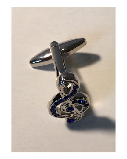 2 Pc. Musical Praise Notes with Royal Stone Cufflinks