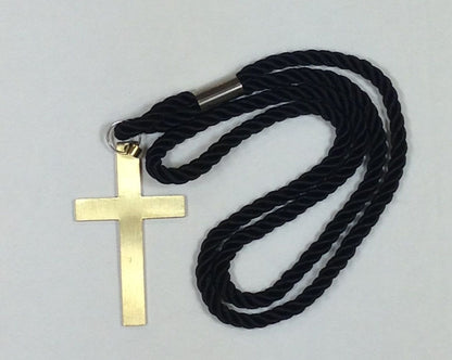 Traditional Classic Clergy Cross Pendant & Cord Set